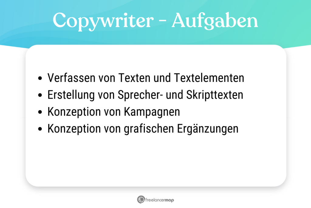 Diese Aufgaben fallen für einen Copywriter an