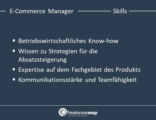 Skills eines E-Commerce Managers.