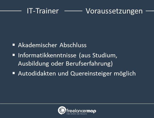 Voraussetzungen um IT-Trainer zu werden