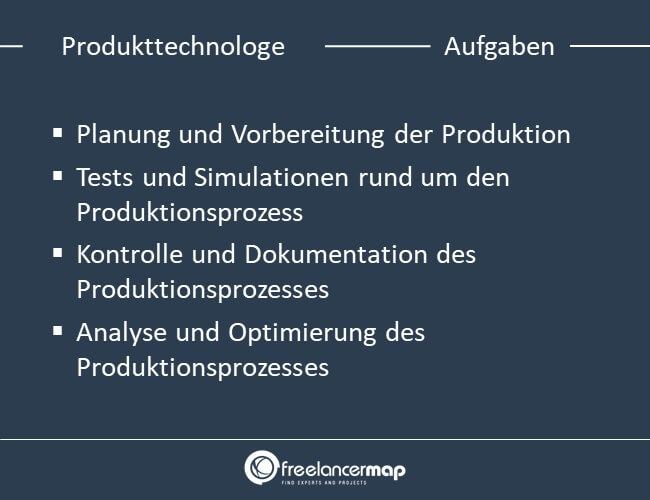 Aufgaben eines Produkttechnologen