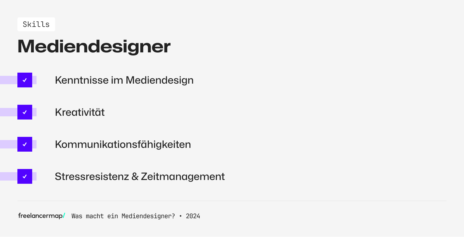 Skills eines Mediendesigners