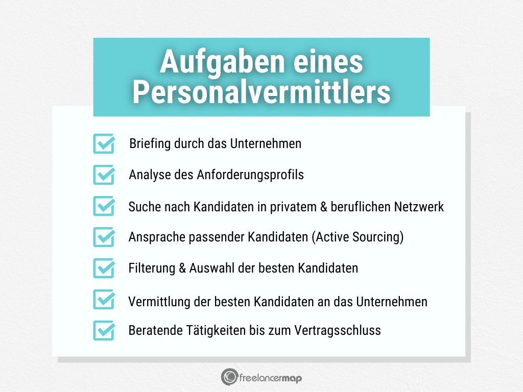 Aufgaben des Personalvermittlers