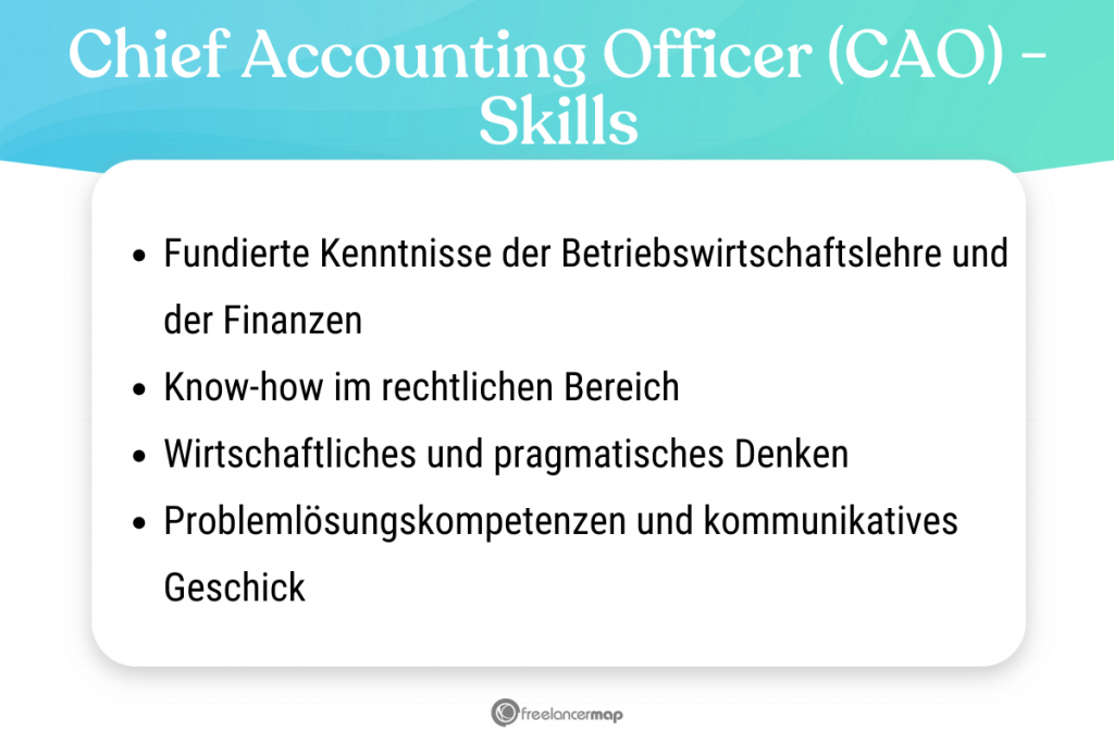 Diese Skills sollte ein Chief Accounting Officer besitzen