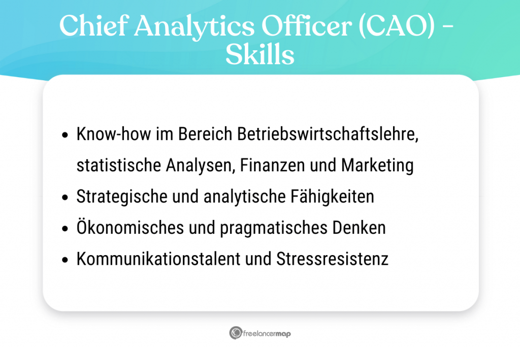 Diese Skills sollte ein Chief Analytics Officer besitzen