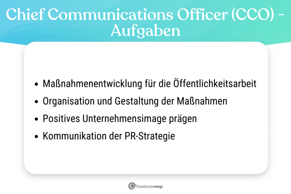 Aufgabenbereiche des Chief Communications Officers