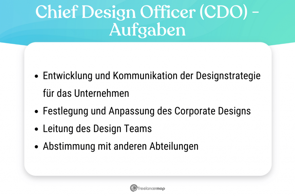 Aufgabenbereiche des Chief Design Officers