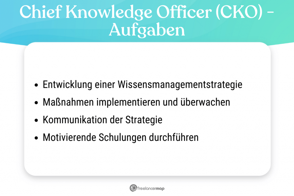 Aufgabenbereiche des Chief Knowledge Officers