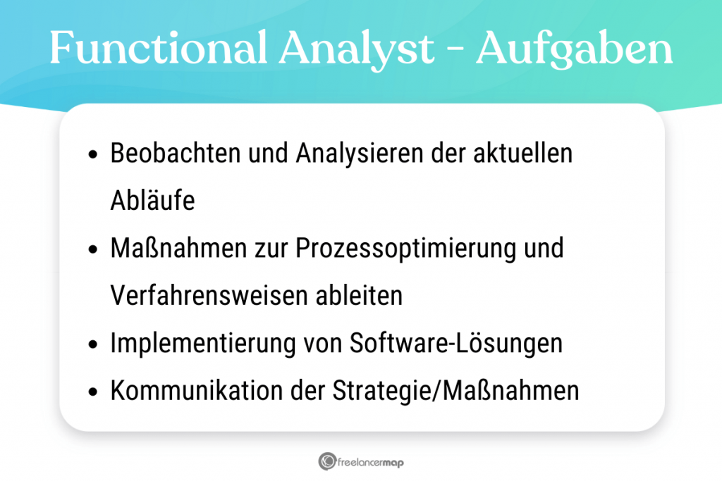 Aufgabenbereiche des Functional Analysts