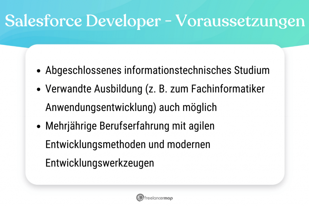 Voraussetzungen, die für den Salesforce Developer gelten 