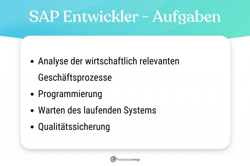 Aufgabenbereiche des SAP Entwicklers