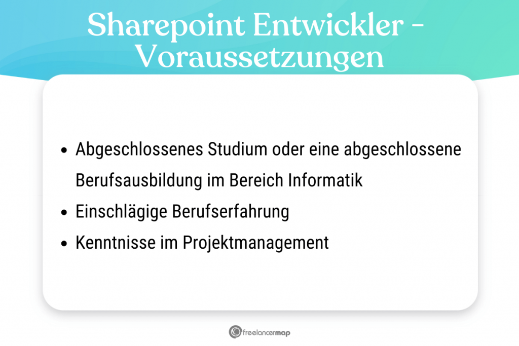 Voraussetzungen, die für den Sharepoint Entwickler gelten 