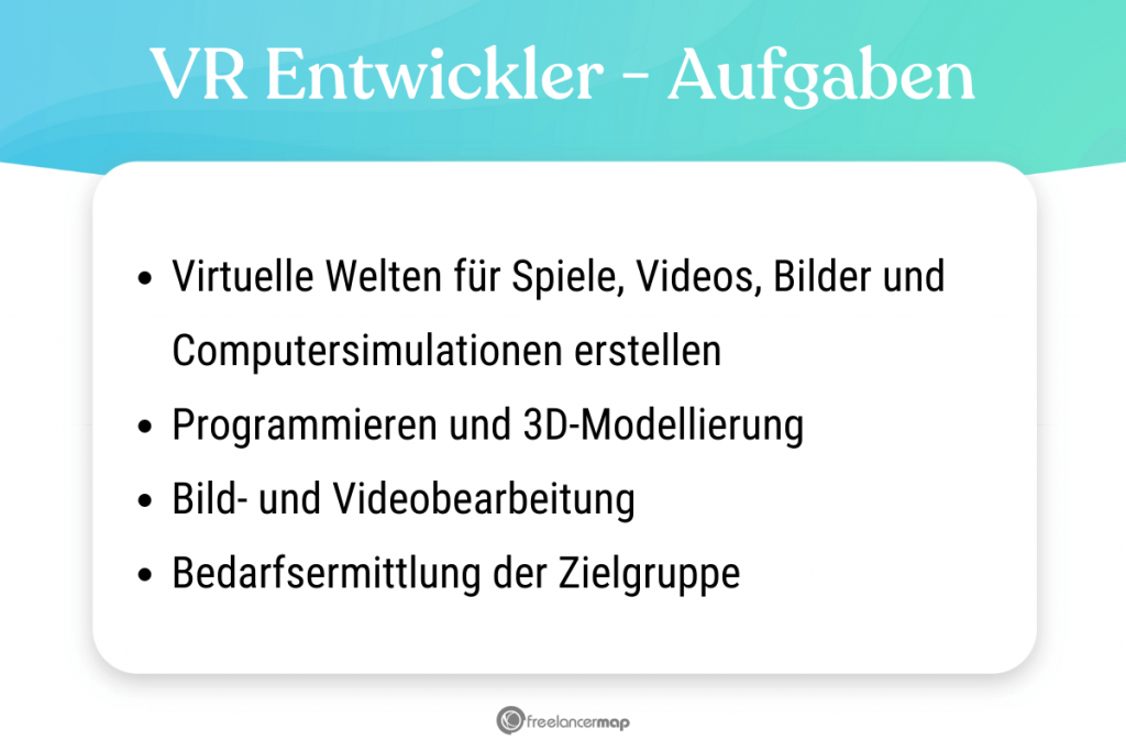 Aufgabenbereiche des VR Entwicklers