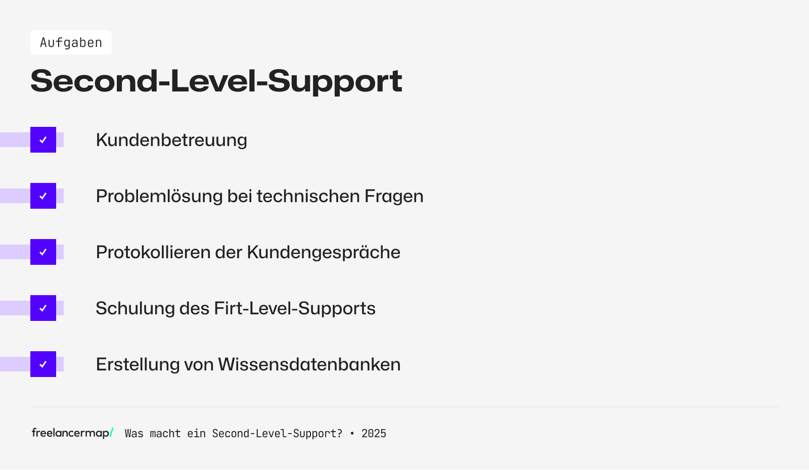 Aufgaben im Second Level Support