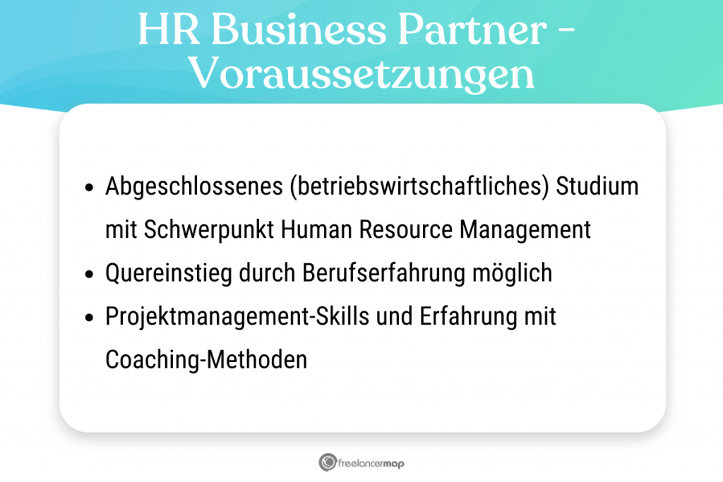 Voraussetzungen, die für den HR Business Partner gelten 