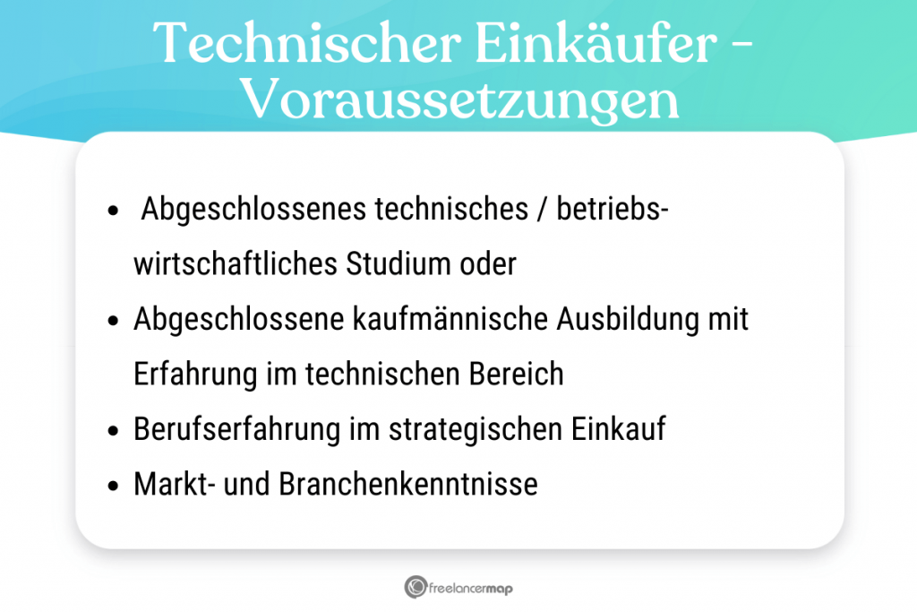 Voraussetzungen, die für den Technischen Einkäufer gelten 