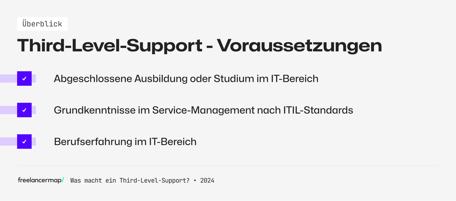 third level support voraussetzungen