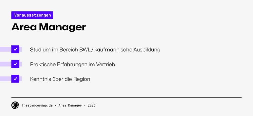 area manager voraussetzungen