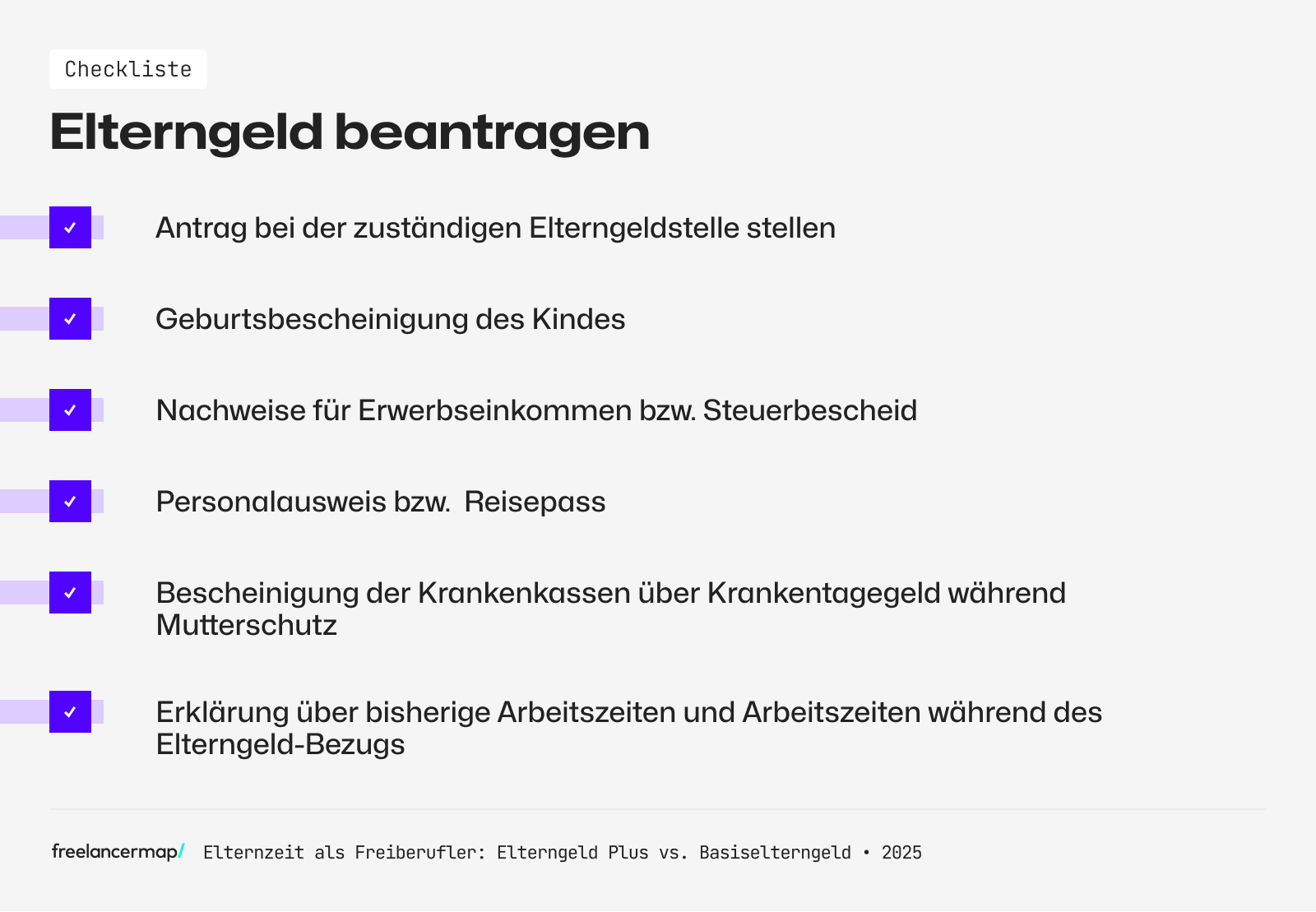 Diese Unterlagen sind für den Antrag auf Elterngeld nötig