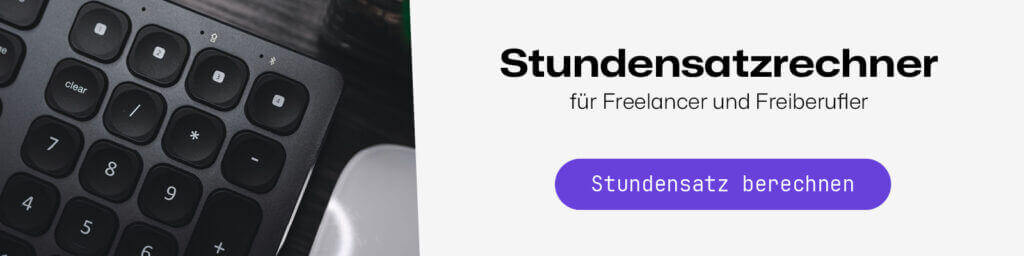 Grafiker-Freelancer können ihren Stundensatz mit dem Stundensatzrechner von freelancermap berechnen