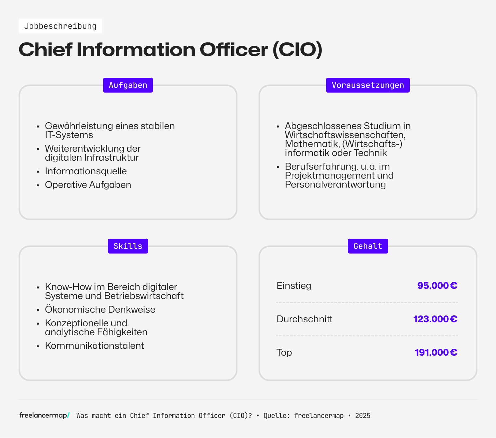 Ein Chief Information Officer hat eine ökonomische Denkweise