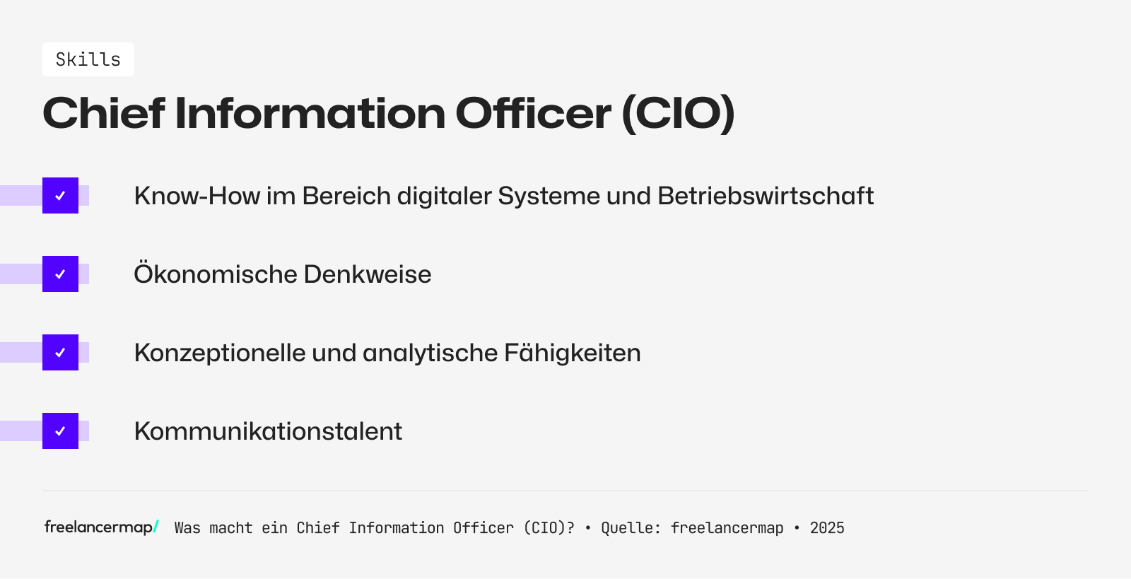 Ein CIO hat analytische Fähigkeiten