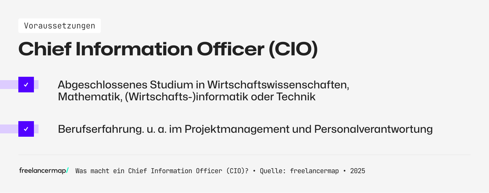Ein Chief Information Officer hat meist ein abgeschlossenes Wirtschaftsstudium