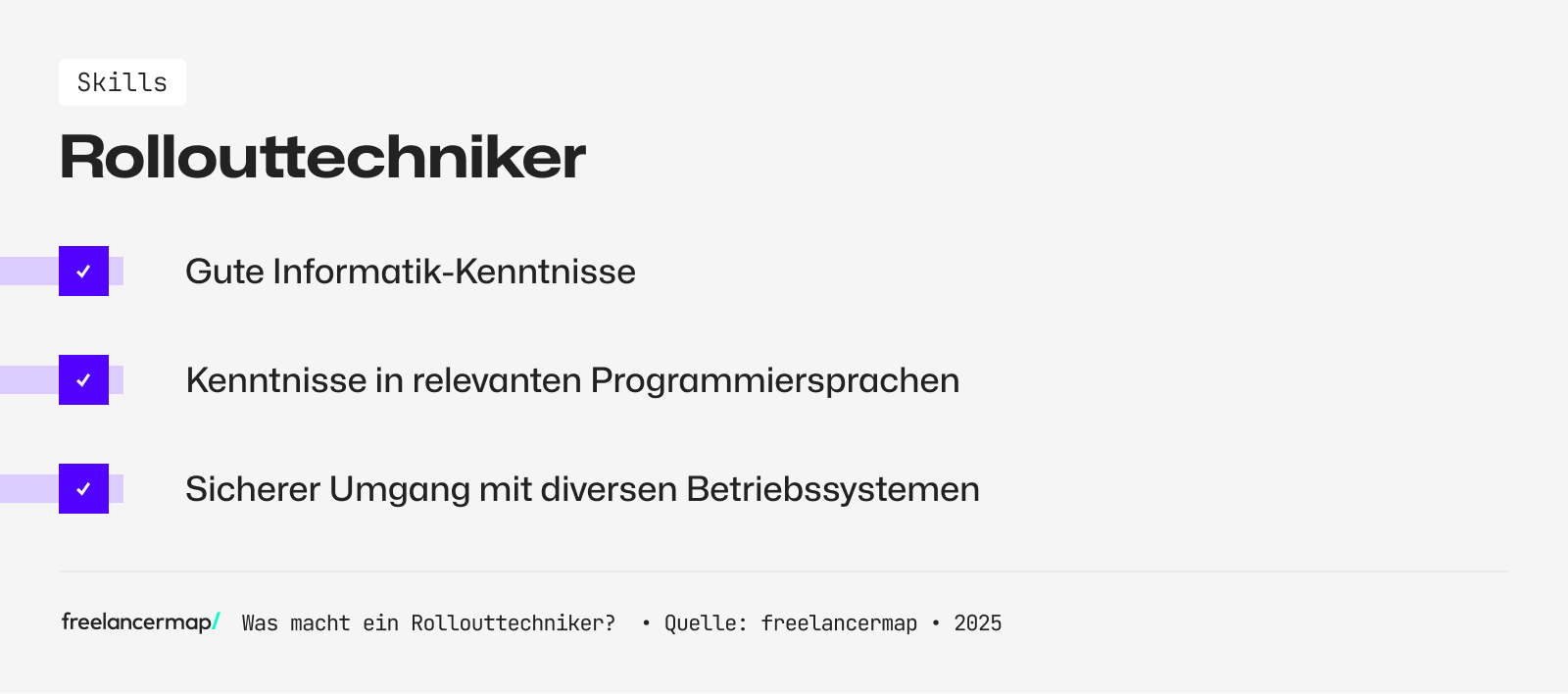Ein Rollouttechniker versteht Progammiersprachen