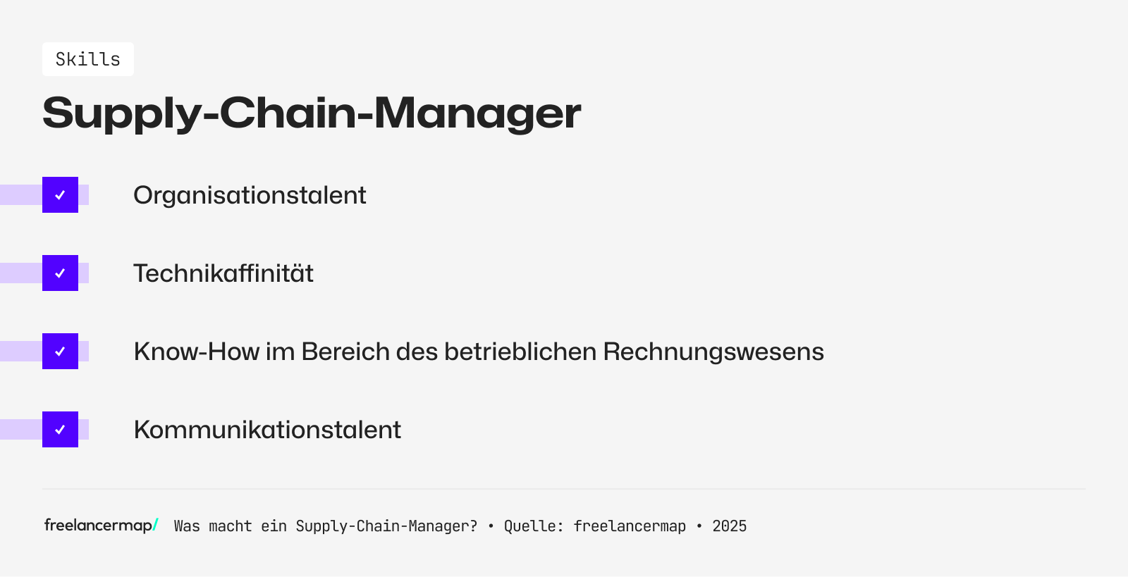 Ein Supply Chain Manager kann gut organisieren