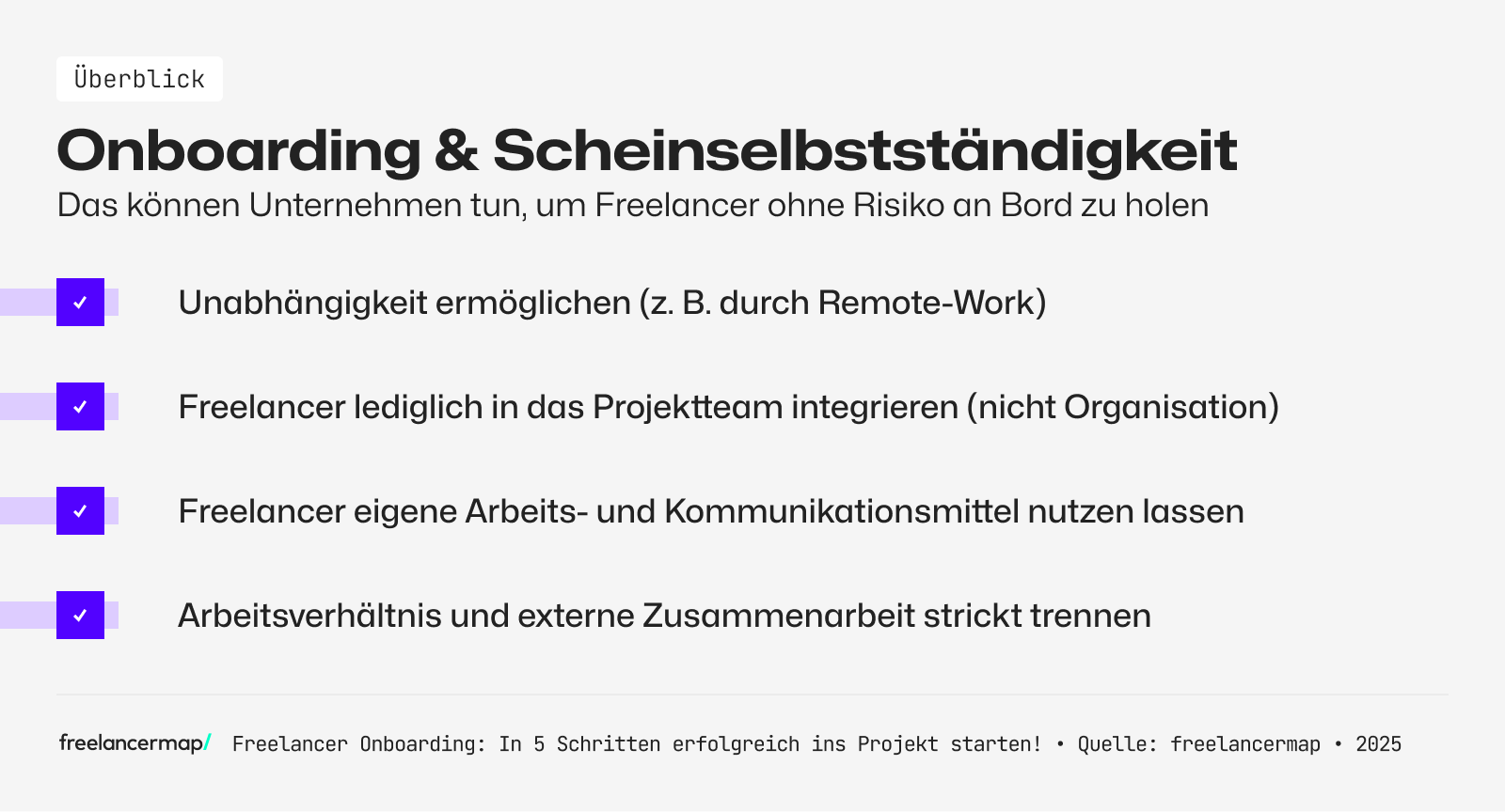 Mit einem guten Onboarding lässt sich Scheinselbstständigkeit vermeiden